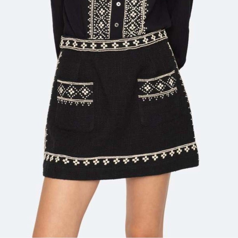 Sea New York Mille Embroidered Mini Skirt NWOT size 6